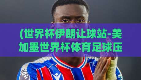 (世界杯伊朗让球站-美加墨世界杯体育足球压球赛)：2026年伊朗队让球盘口深度解析与压球实战技巧