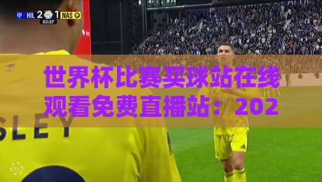 世界杯比赛买球站在线观看免费直播站：2026年最全观赛渠道与避坑指南