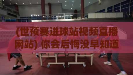 (世预赛进球站视频直播网站) 你会后悔没早知道的宝藏看球渠道
