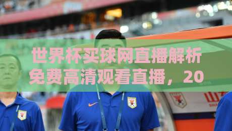 世界杯买球网直播解析免费高清观看直播,2026年观赛新姿势来了