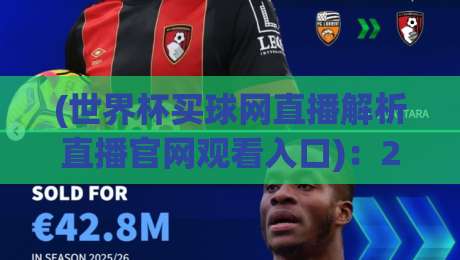 (世界杯买球网直播解析直播官网观看入口):2026年世界杯观赛必备指南