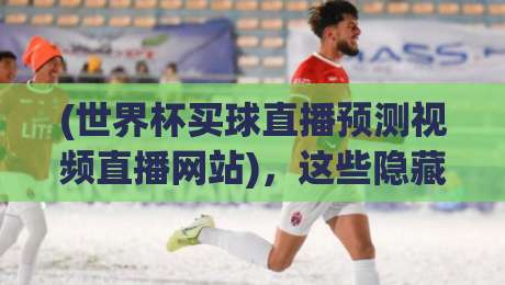 (世界杯买球直播预测视频直播网站),这些隐藏玩法你试过没?