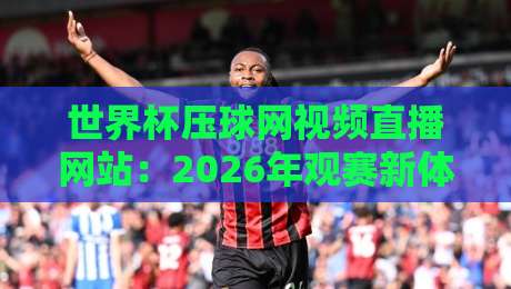 世界杯压球网视频直播网站:2026年观赛新体验,这些细节你注意了吗?