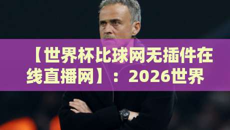 【世界杯比球网无插件在线直播网】:2026世界杯观赛的终极体验